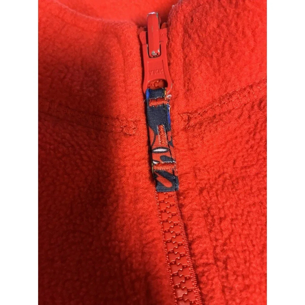 The Childrens Place Zip Up Fleece Jacket Toddler Boys Size 2T Red Long Sleeve